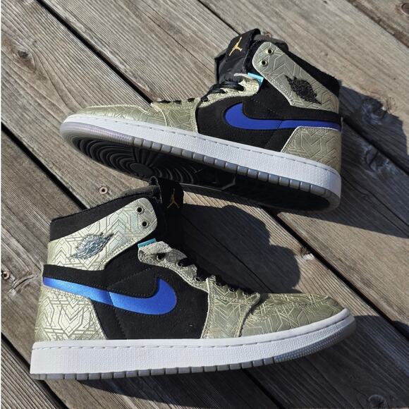 Jordan 1 High Zoom Air CMFT "Gold Laser" - Picture 2 of 8